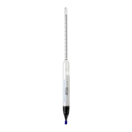 Bel-Art H-B DURAC Safety 1.000/1.220 Specific Gravity Combined Form Thermo-Hydrometer 618210400